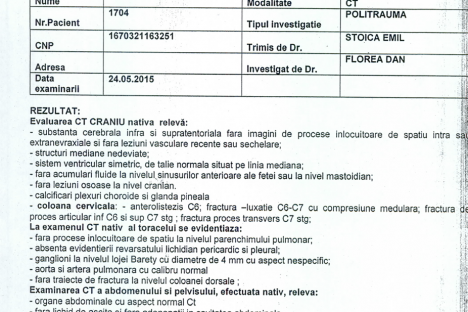 Rezultat examinare 24.05.2015 Bocea Mihalache