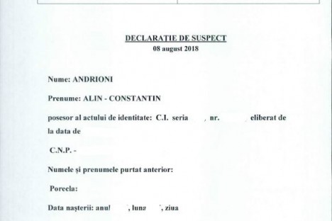 Declaratie Andrioni 08.08.2018