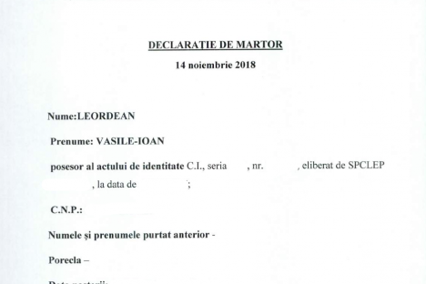 Declaratii Leordean Vasile 14.11.2018